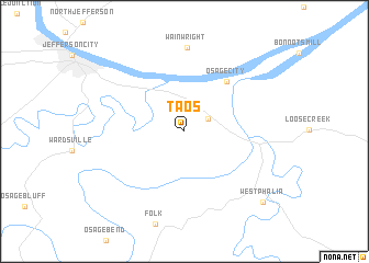 map of Taos