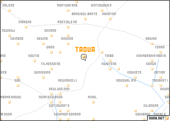 map of Taoua