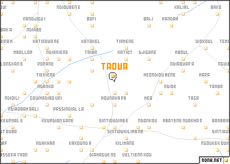 map of Taoua