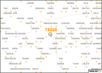 map of Taoua