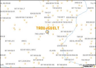 map of Taoujguelt