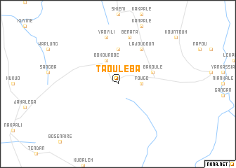 map of Taouléba
