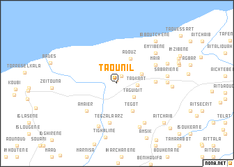 map of Taounîl