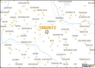 map of Taounitz