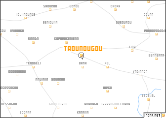 map of Taounougou
