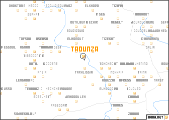 map of Taounza