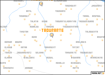 map of Taourarte