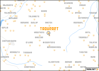 map of Taourart