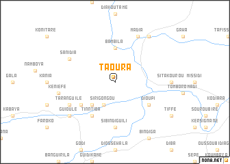 map of Taoura