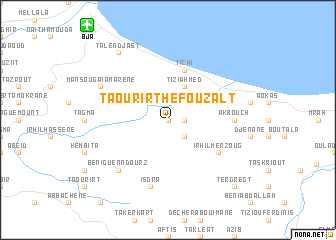 map of Taourirt Hefouzalt