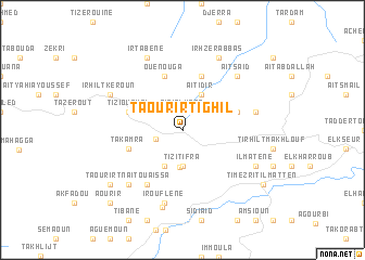 map of Taourirt Ighil