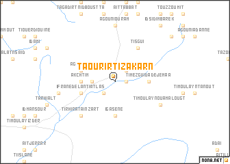 map of Taourirt Izakarn