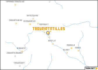 map of Taourirt nʼTilles