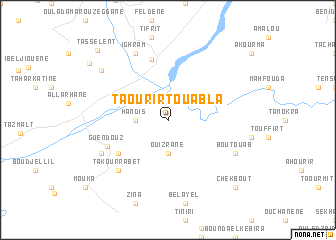 map of Taourirt Ouabla