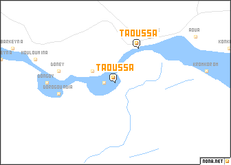 map of Taoussa