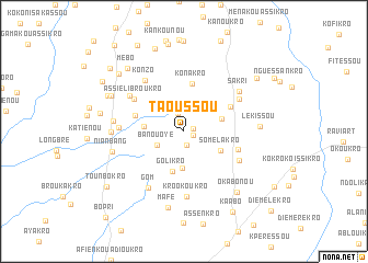 map of Taoussou