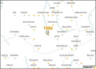 map of Taou