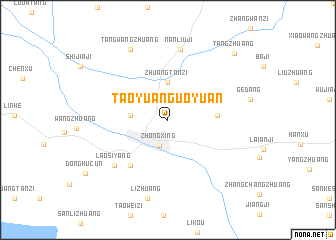 map of Taoyuanguoyuan