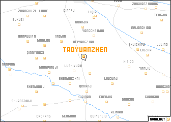 map of Taoyuanzhen