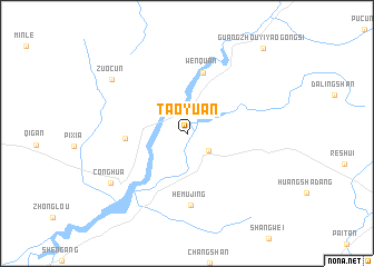 map of Taoyuan