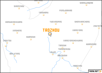 map of Taozhou