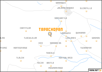 map of Tapachopan
