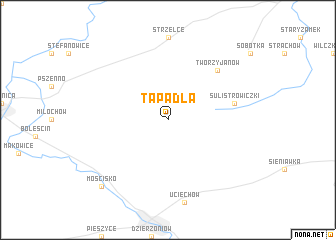 map of Tąpadła