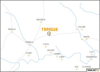 map of Tapagué