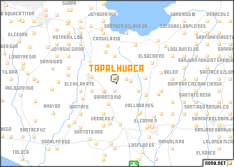 map of Tapalhuaca