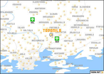 map of Tapanila