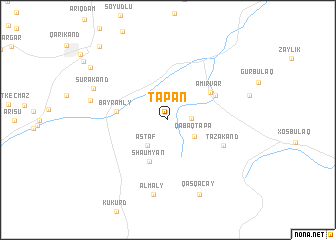 map of Tapan