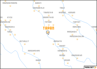 map of Tapan