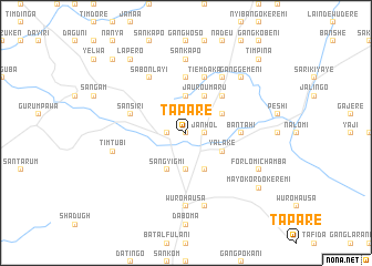 map of Tapare