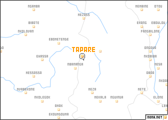 map of Taparé