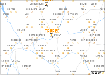 map of Tapare