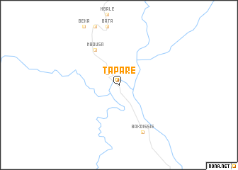 map of Taparé