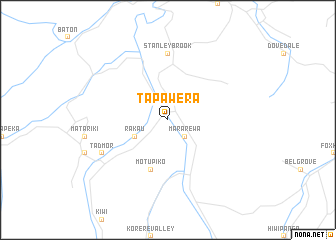 map of Tapawera