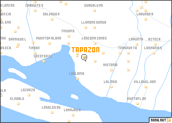 map of Tapazón