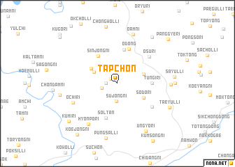 map of T\