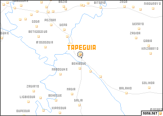map of Tapéguia