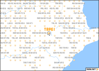 map of Ta-pei