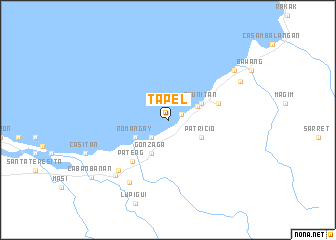 map of Tapel