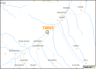 map of Tapen