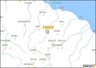 map of Tapen