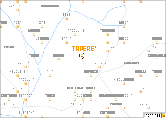 map of Tapéré