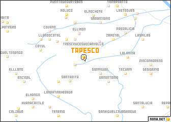 map of Tapesco