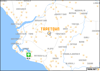 map of Tape Town