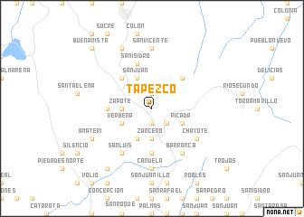 map of Tapezco