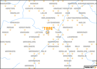 map of Tāpè