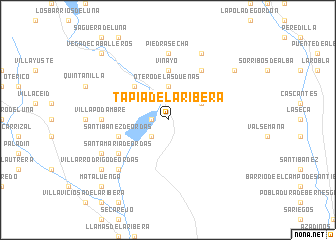 map of Tapia de la Ribera
